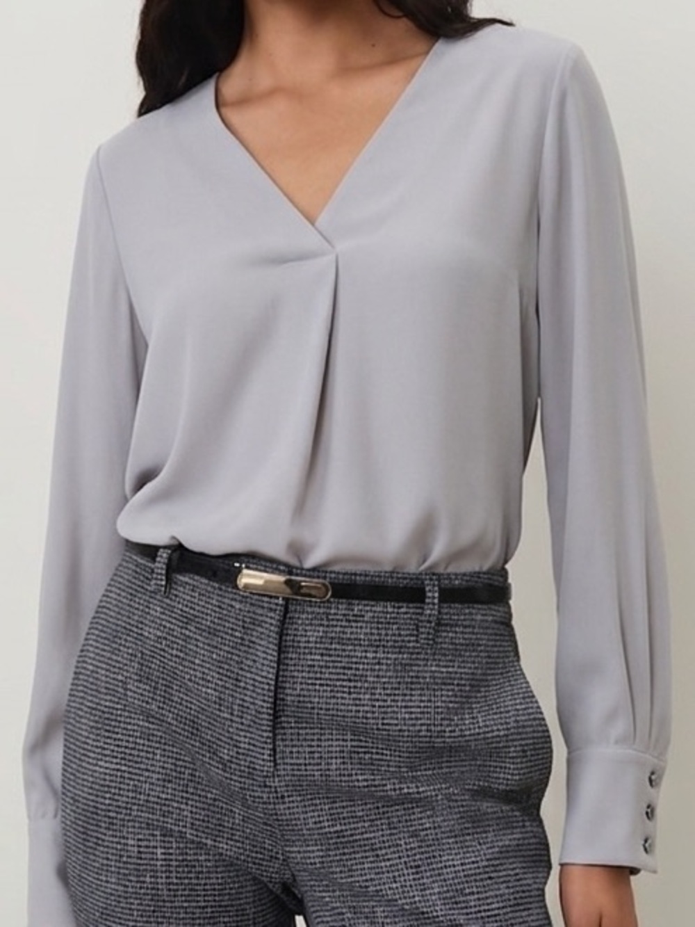 Ann Taylor Modern V-Neck Blouse